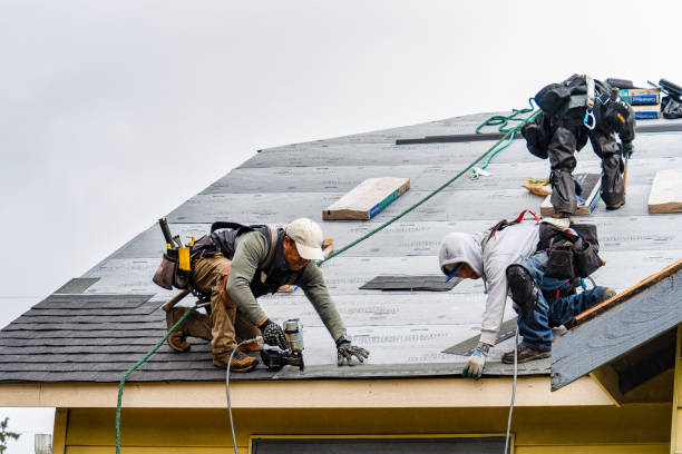 Professional Gutter Installation technician working in Marysville, KS